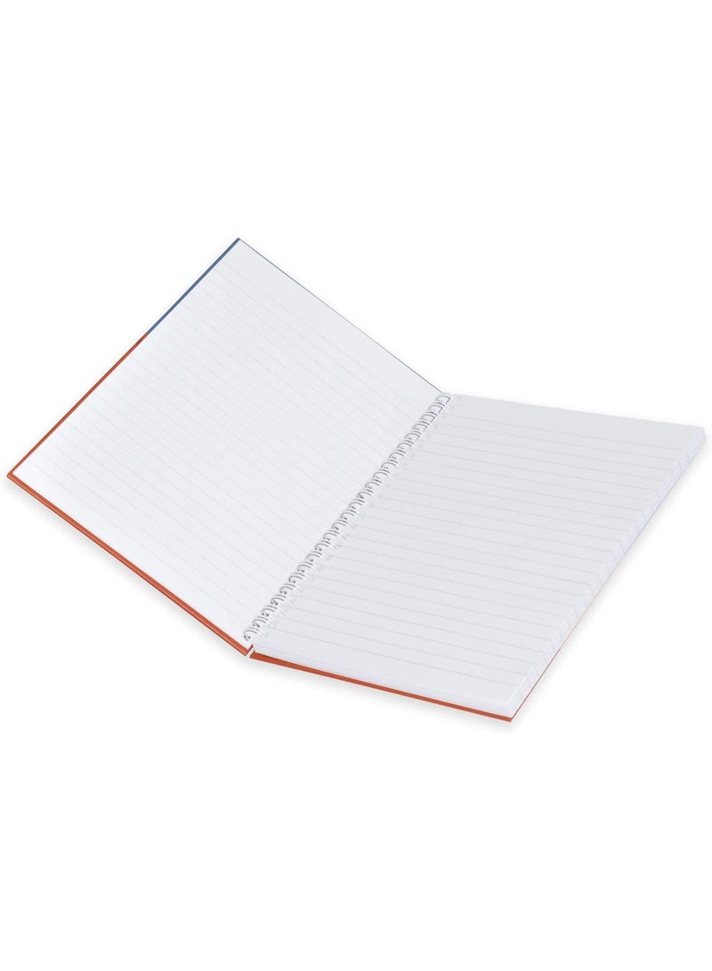 FIS Spiral Hard Cover Notebook, A5(14.8x21cm), Single Line Ruling, 100 Sheets, Pack of 5 Pieces-FSNBSA51906 - Image 2